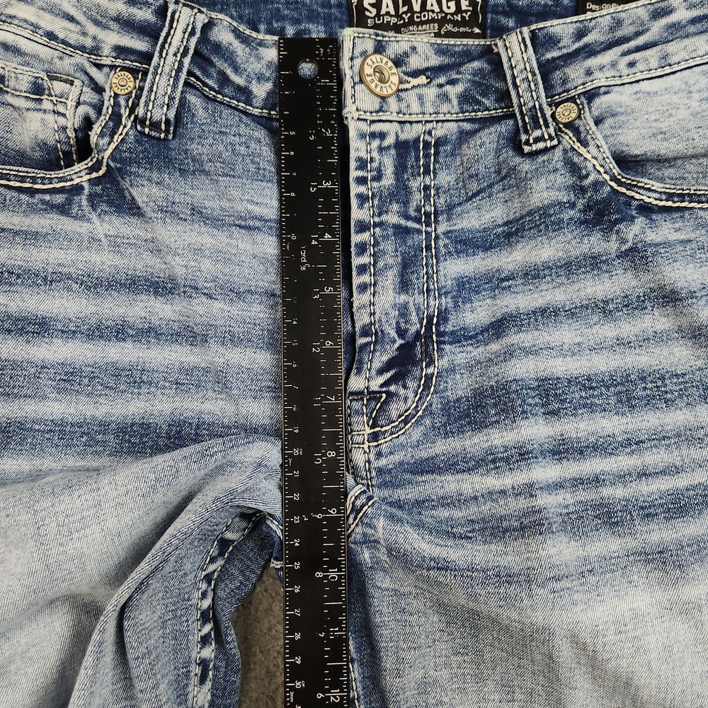 Buckle Salvage Supply Jeans Mens 38x36 Blue Anarchy Straight Relaxed Fit Denim - Picture 6 of 12